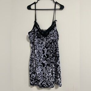 Linea Donatella vintage Black and White Patterned Chemise